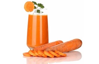 Karottensaft zur Entfernung von Parasiten
