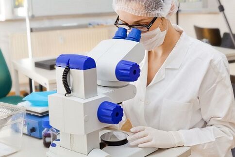 Durchführung von Tests auf Parasiten
